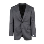 Pal Zileri // Pinstriped Wool 2 Button Suit // Heather Gray (Euro: 48)