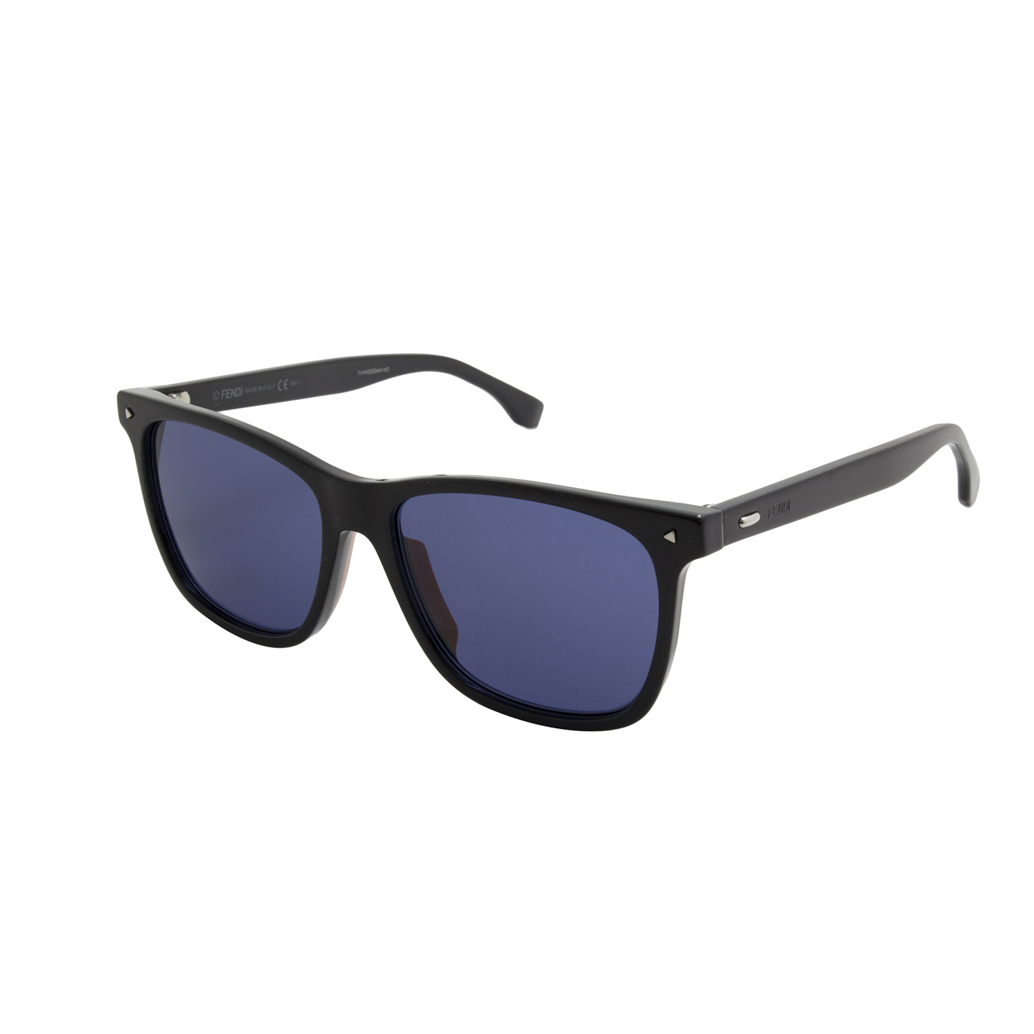 Fendi // Men's Rectangle Sunglasses // Black + Grey - Designer ...