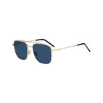 Fendi // Men's Gold Metal Navigator Sunglasses // Gold + Grey