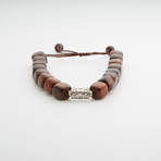 Jean Claude Jewelry // Spiritual Wooden Beads + Silver Alloy Accessories // Brown