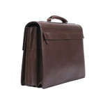 Brioni Leather Briefcase // Brown