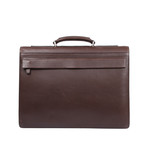 Brioni Leather Briefcase // Brown