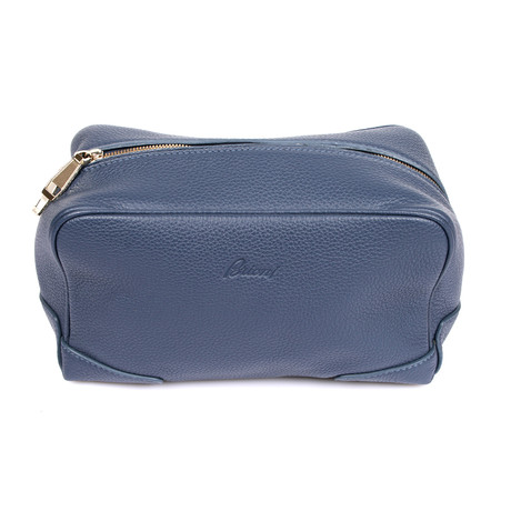 Leather Personal Care Case // Blue