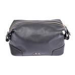 Leather Personal Care Case // Dark Gray