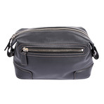 Leather Personal Care Case // Dark Gray