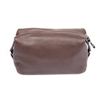 Leather Personal Care Case // Brown