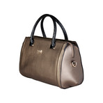 Cavalli Class Contrast Handle Handbag // Bronze