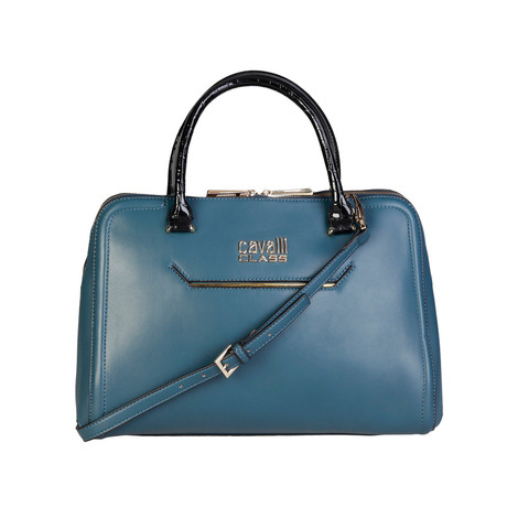 Cavalli Class Front Pocket Handbag // Blue