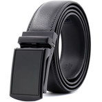 Noah Leather Belt // Black Buckle