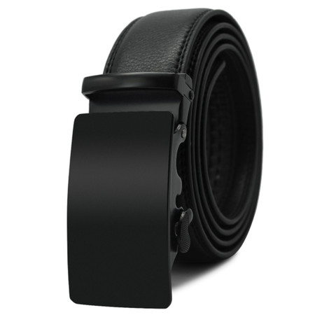 Kramer Leather Belt // Black Matte Buckle