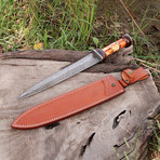 Damascus Toothpick Dagger// BK0196