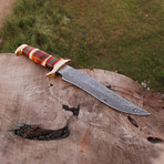 Damascus Bowie Knife // BK00197