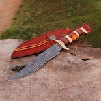 Damascus Bowie Knife // BK00197