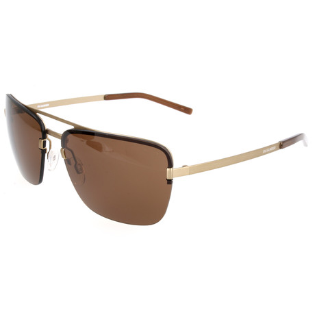 Unisex J1005 Sunglasses // Brown + Gold