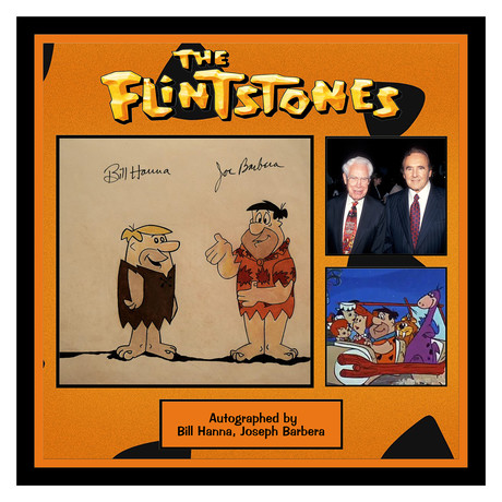 Signed + Framed Sketch Collage // The Flintstones