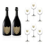 Dom Perignon 2009 Gift Pack // 2 Bottles + 6 Champage Glasses
