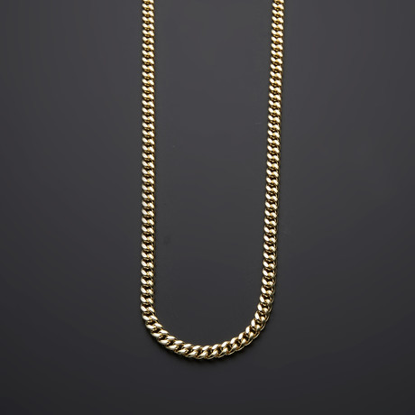 10K Solid Yellow Gold Miami Cuban Chain Necklace // 6.5mm (26")