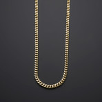 10K Solid Yellow Gold Miami Cuban Chain Necklace // 6.5mm (22")