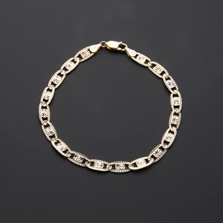 Diamond Cut Celestial Chain Bracelet // 6mm