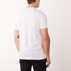 T-Shirt // White + Yellow (XL)