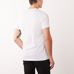 T-Shirt // White + Red (L)