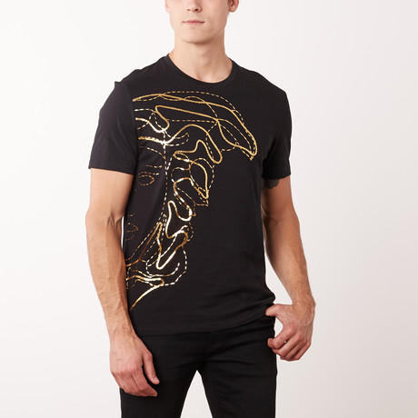Versace Collection T-Shirt // Black + Gold (S)