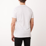 Medusa Corner T-Shirt // White + Silver (XL)