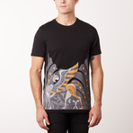 Versace Collection T-Shirt // Black + Gray + Orange (2XL)