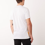 Woven Medusa T-Shirt // White + Gray + Orange (2XL)