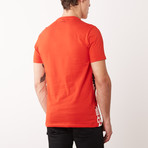 T-Shirt // Red + White + Black (XL)