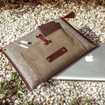 Canvas Hillary Sleeve Bag // Dark