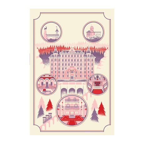 The Grand Budapest Hotel Print (13"W x 19"H)