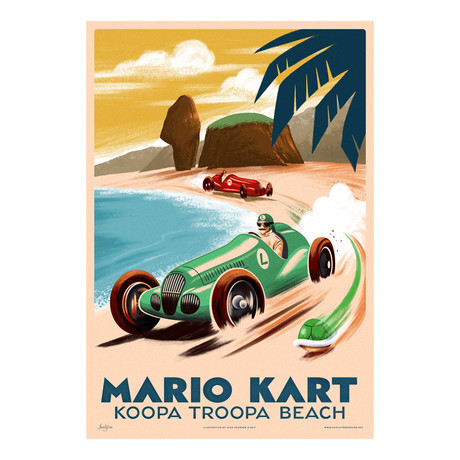 Mario Kart Grand Prix Print // Luigi Variant (13"W x 19"H)