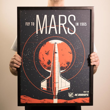 Icarus Space Travel // Mars Travel Poster