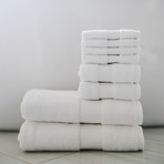 Alfred Sung Lux Collection // 8 Piece Towel Set (White)