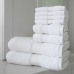 Alfred Sung Lux Collection // 8 Piece Towel Set (White)