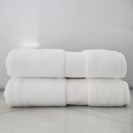 Alfred Sung Lux Collection // Bath Towel // Set of 2 (White)
