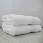 Alfred Sung Lux Collection // Bath Towel // Set of 2 (White)