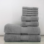 Alfred Sung SOHO Collection // 8-Piece Towel Set (Shark Skin)