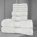 Alfred Sung SOHO Collection // 8-Piece Towel Set (Silver Sconce)