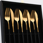 Cutlery Gift Box // Black + Gold