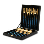 Cutlery Gift Box // Blue + Gold