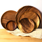 Luxury Round Wooden Series (10.5cm Plate)