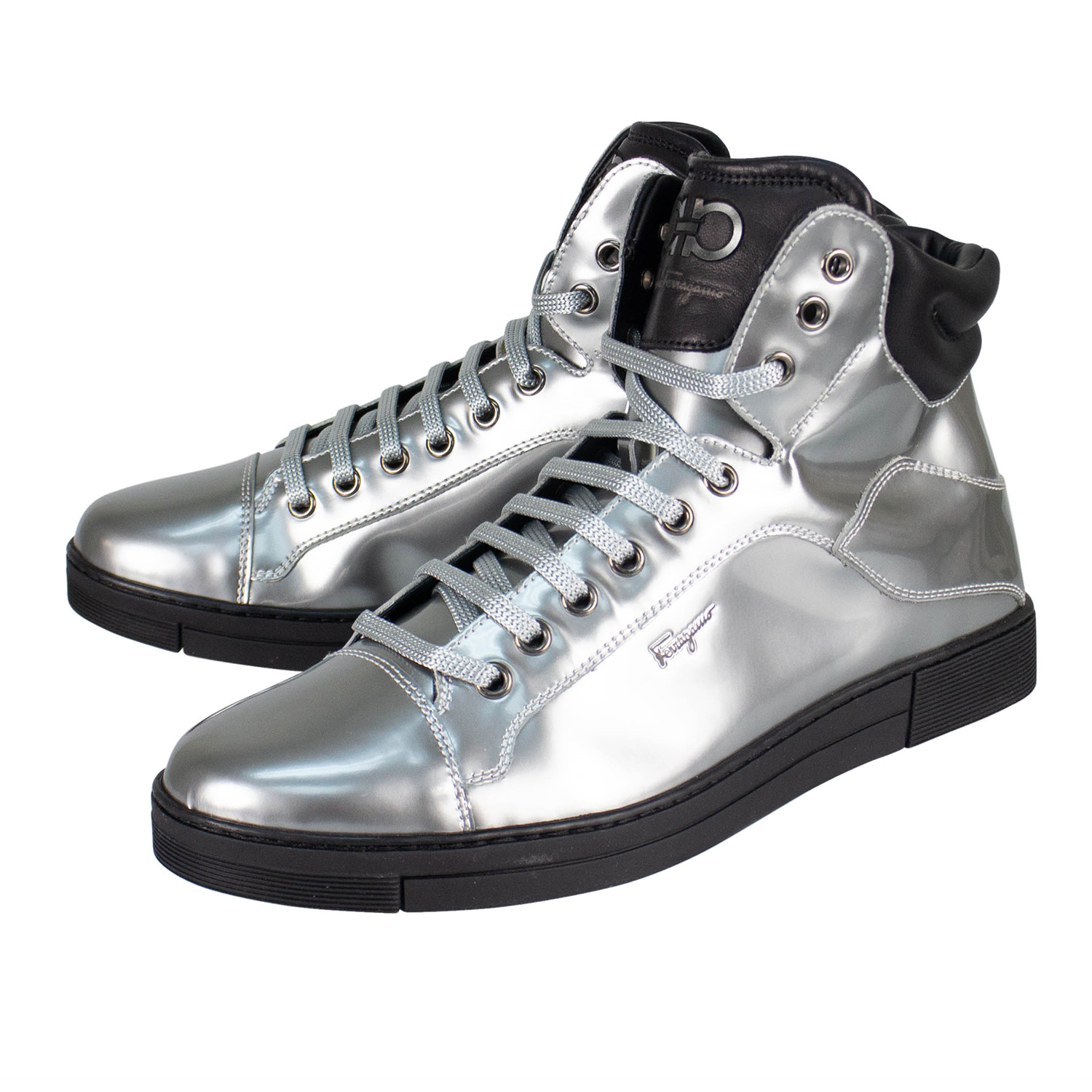 metallic designer shoes