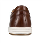 Salvatore Ferragamo // Newport' Leather Sneakers // Brown (US: 6.5EEE)
