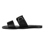 Salvatore Ferragamo // Filicudi Leather Sandals // Black (US: 6.5W)