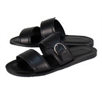 Salvatore Ferragamo // Filicudi Leather Sandals // Black (US: 6.5W)