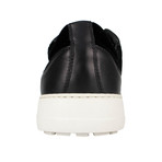 Salvatore Ferragamo // Dowell 2 Leather Sneakers // Black (US: 7.5W)