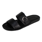 Salvatore Ferragamo // Filicudi Leather Sandals // Black (US: 6.5W)