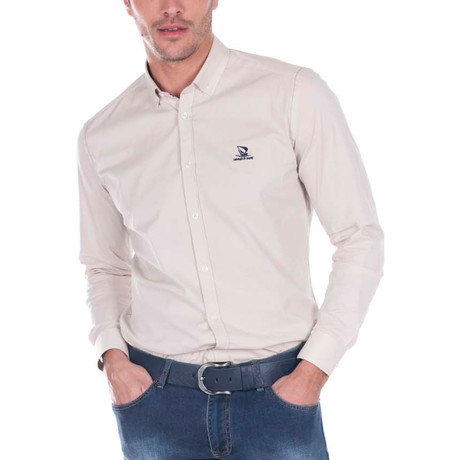 Rick High Quality Basic Shirt // Ecru (S)